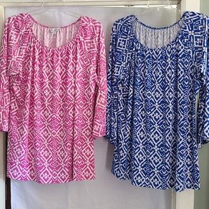 Two Tunic Blouses